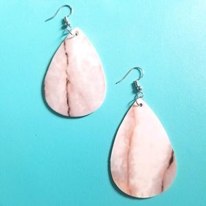 Vintage Marble Drop Earrings